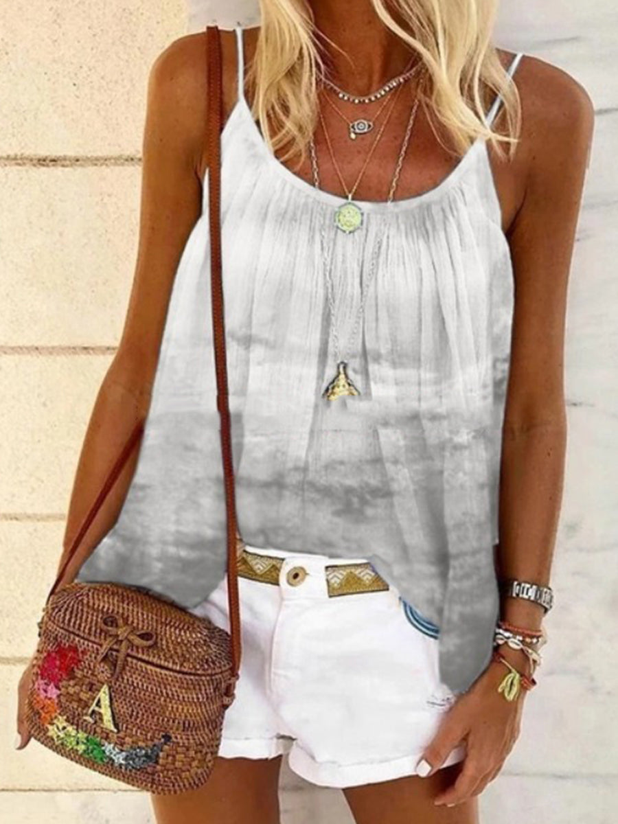 Printed Tie-dye Loose Camisole