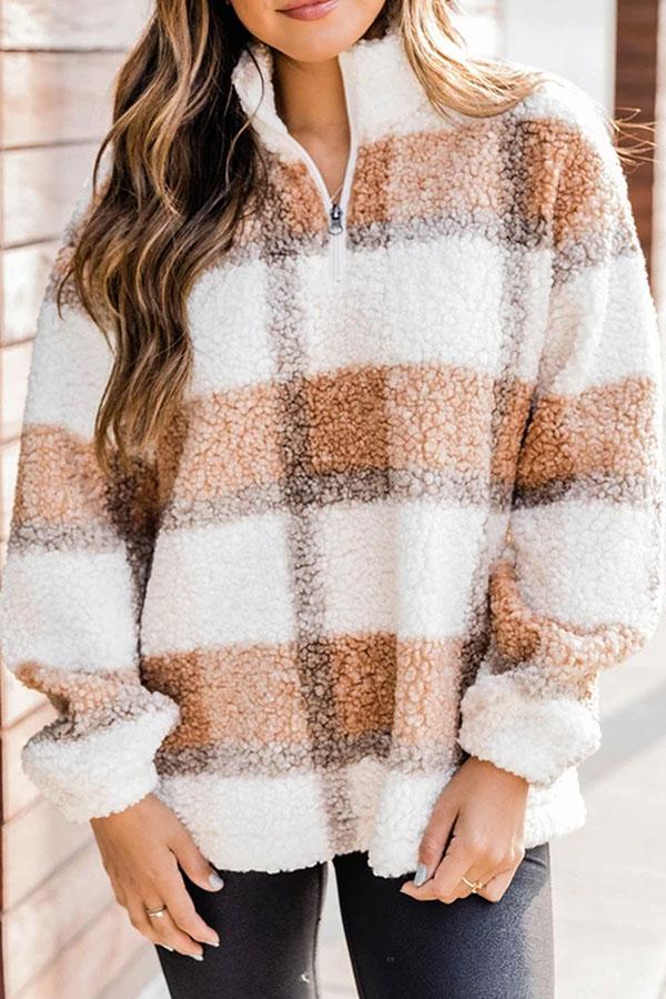 Khaki Thermal Lamb Sweatshirt