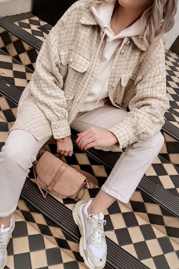 OVERSIZED PLAID JACKET