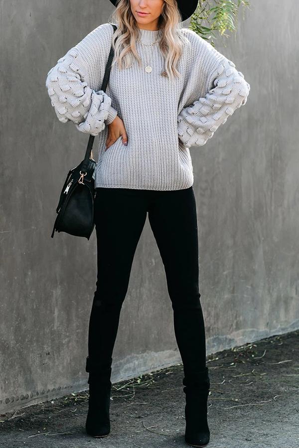 Balloon Sleeve Sweater