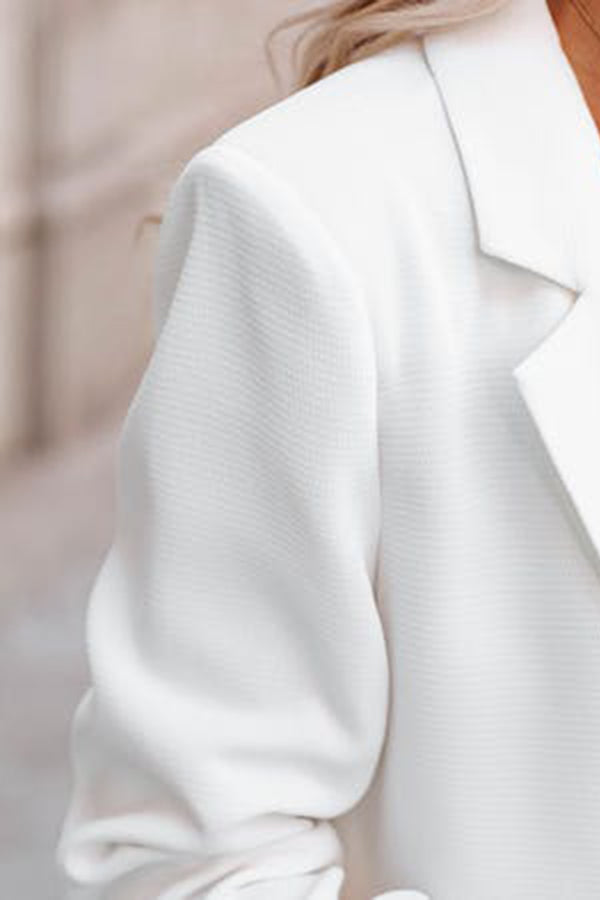 Spring and Autumn Solid Color Suit Coat