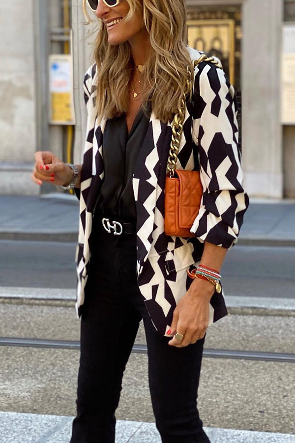 Houndstooth All-match Commuter Blazer