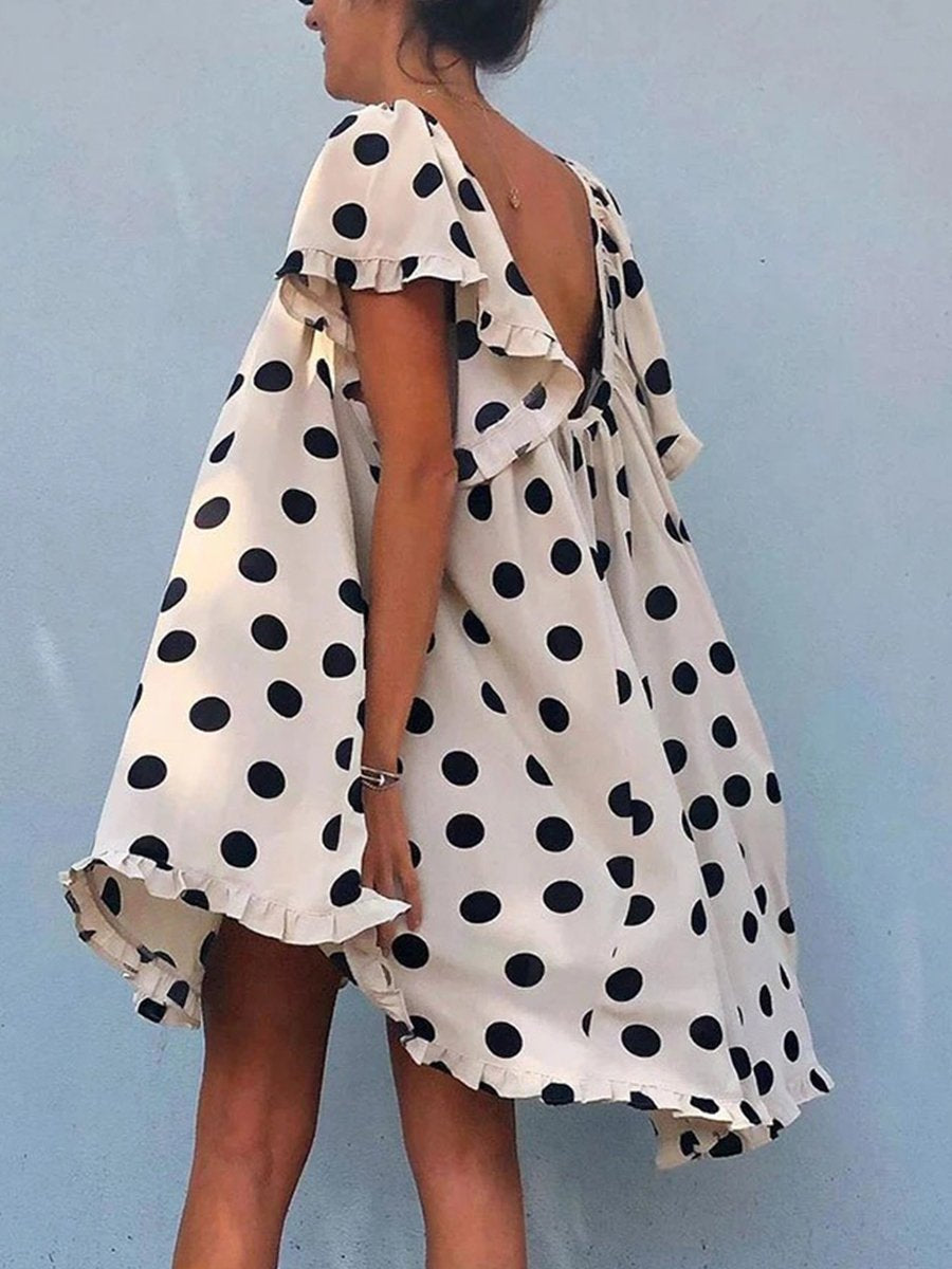 Smart Polka Dot Fluffy Princess