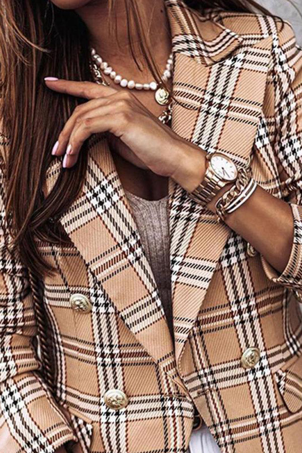 Plaid Suit Jacket