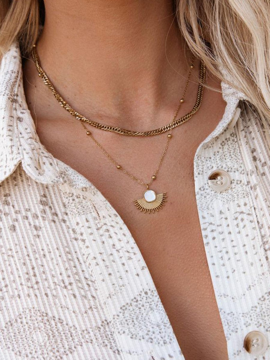 BRACHA - BLAZE LAYERED NECKLACE