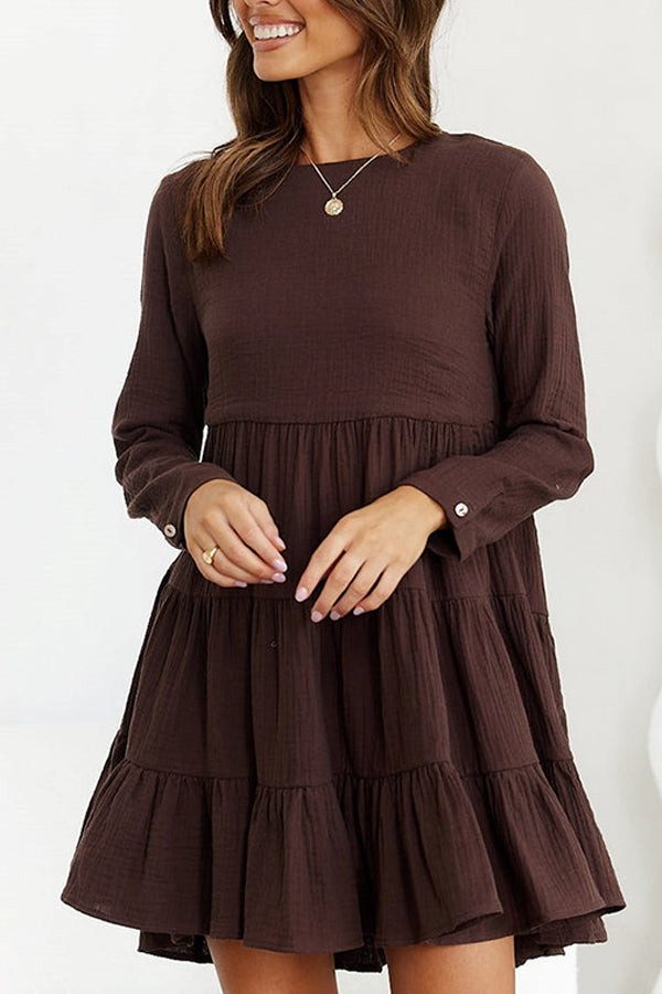 Chocolate Long Sleeve Skirt