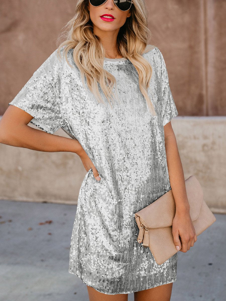 Vanguard On Trend Bright Patchwork Short Sleeve Dress