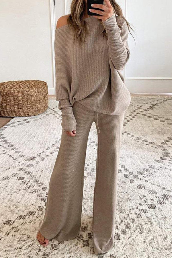 Feel It In The Air Tan Lounge Set