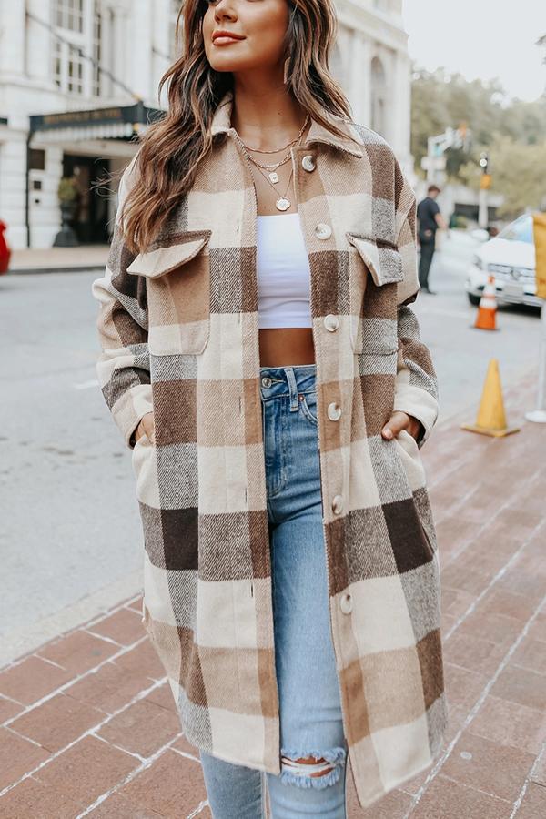 Plaid Shacket Jacket