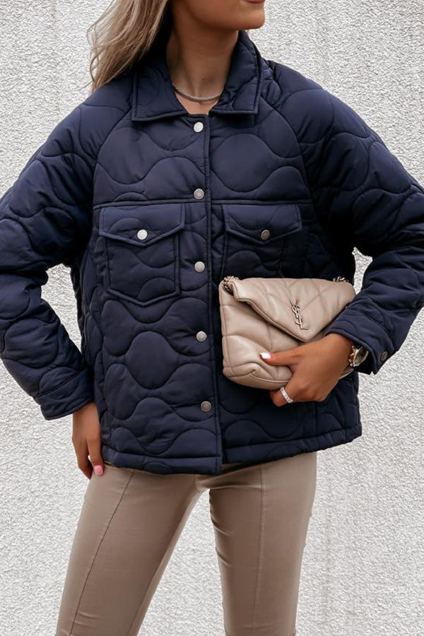 Quilted Cotton Plaid Jacket