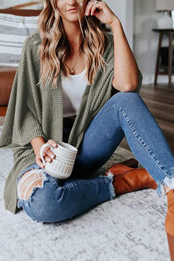 Waffle Kimono Cardigan