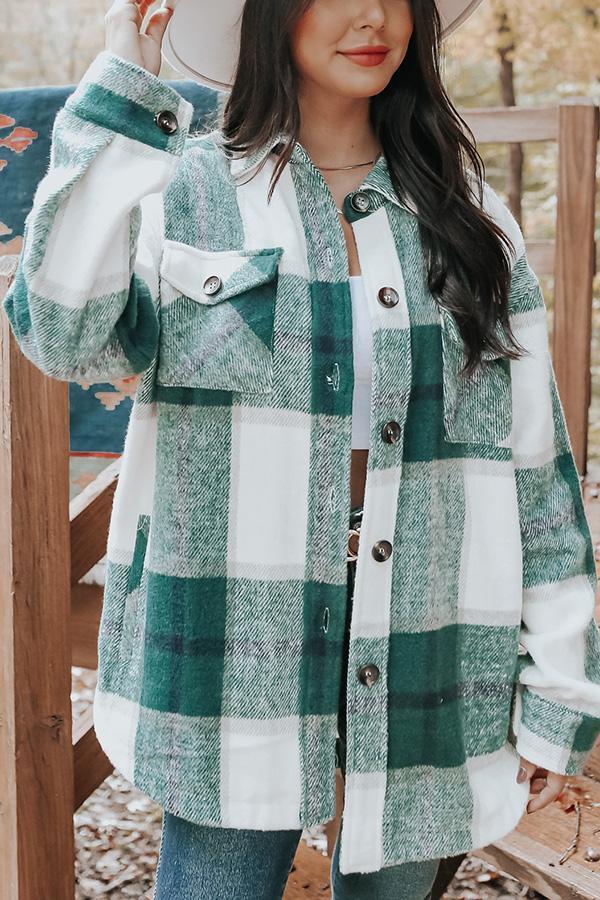 Plaid Pocketed Shacket