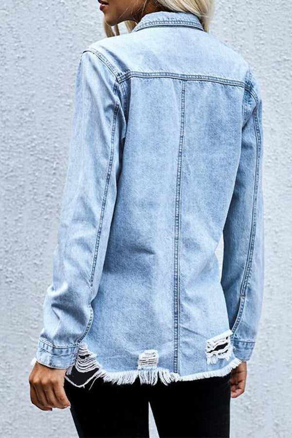 Ripped Denim Jacket