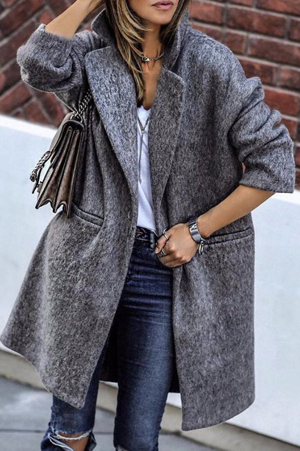 Simple Tweed Coat