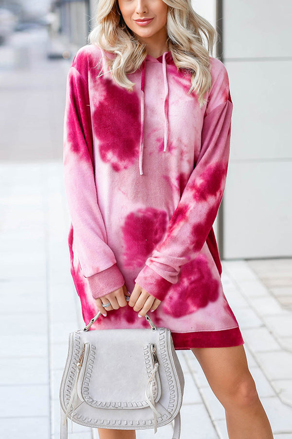Hooded Pullover Casual Loose Dress