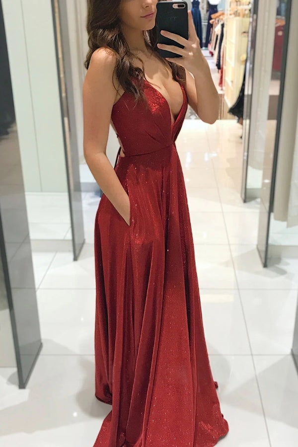 Fairytale Romance Glitter Fabric Maxi Formal Dress