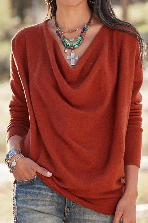 Warmer Cowl Neck Top