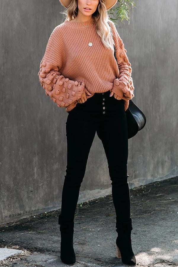 Balloon Sleeve Sweater