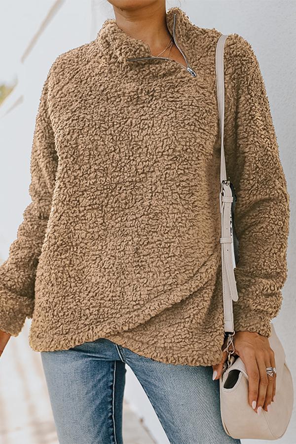 Polar Fleece Double-sided Fleece Sweater Coat