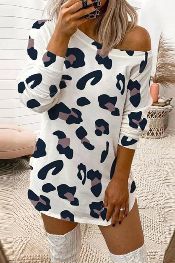 My Wild Side Animal Print T-shirt Dress