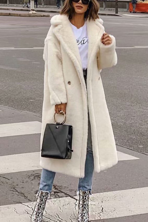 Lamb Wool Coat Plus Size