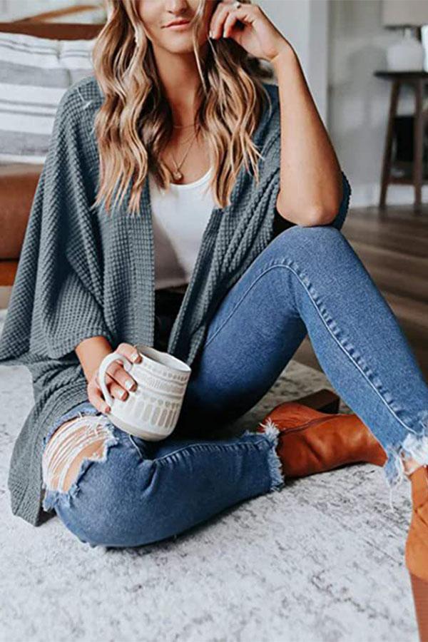 Waffle Kimono Cardigan