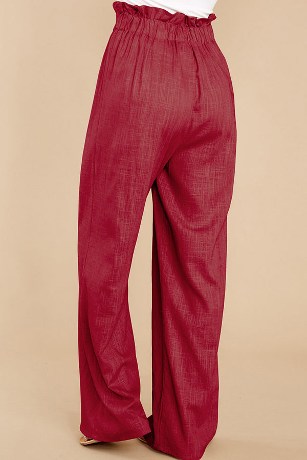 Women's Loose Cotton Linen Casual Trousers