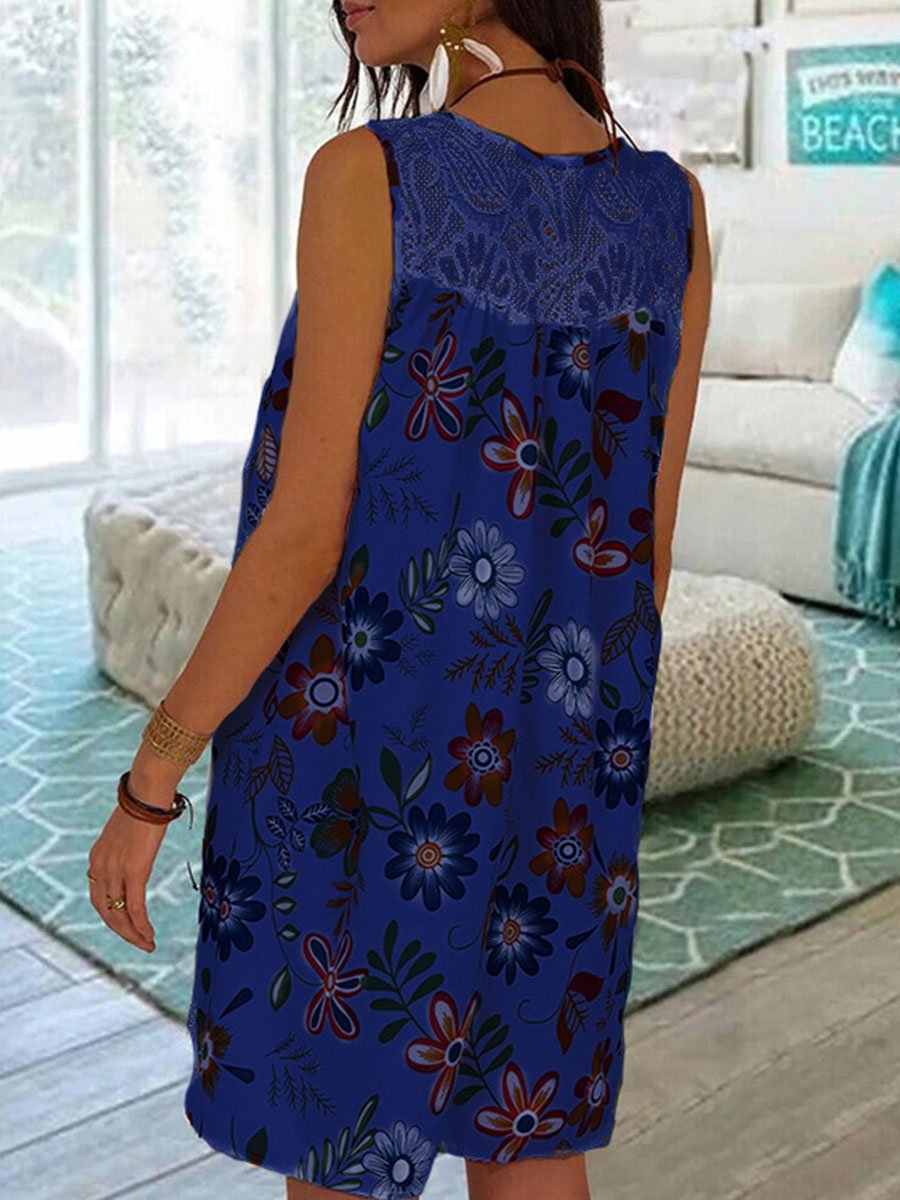Lace Printed Dress