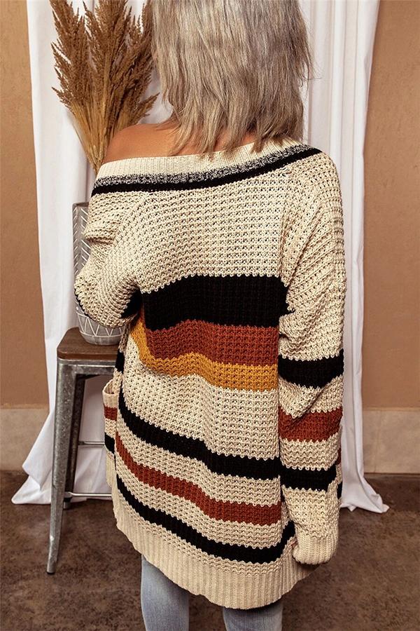 Soft Striped Cardigan