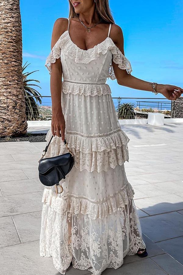 Casual Flower Leopard Print Stitching Dress