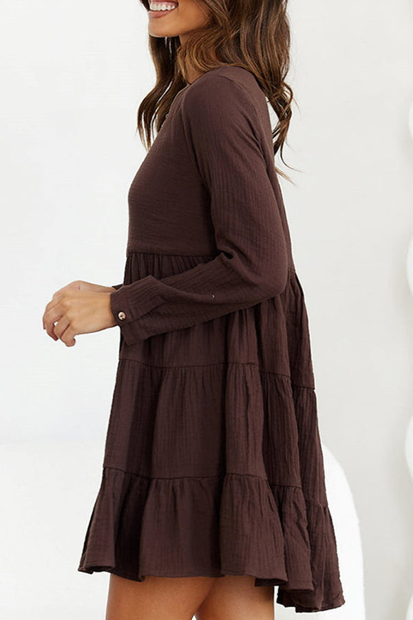 Chocolate Long Sleeve Skirt