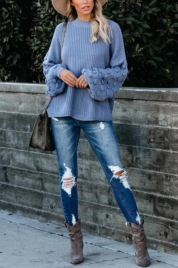 Balloon Sleeve Sweater