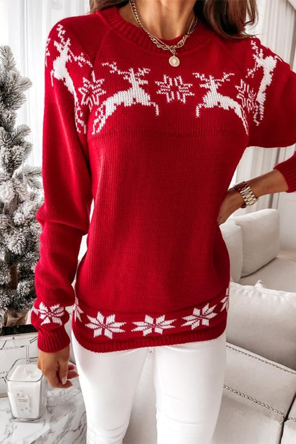 Christmas Long-sleeved Knitted Sweater