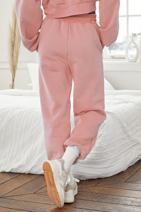 COTTON BLEND POCKETED JOGGERS