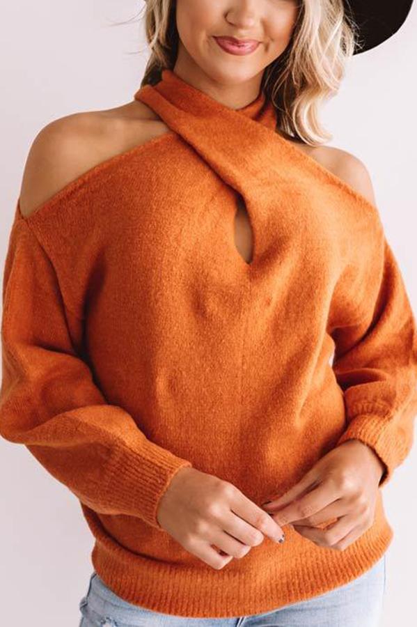 Embrace Cold Shoulder Sweater