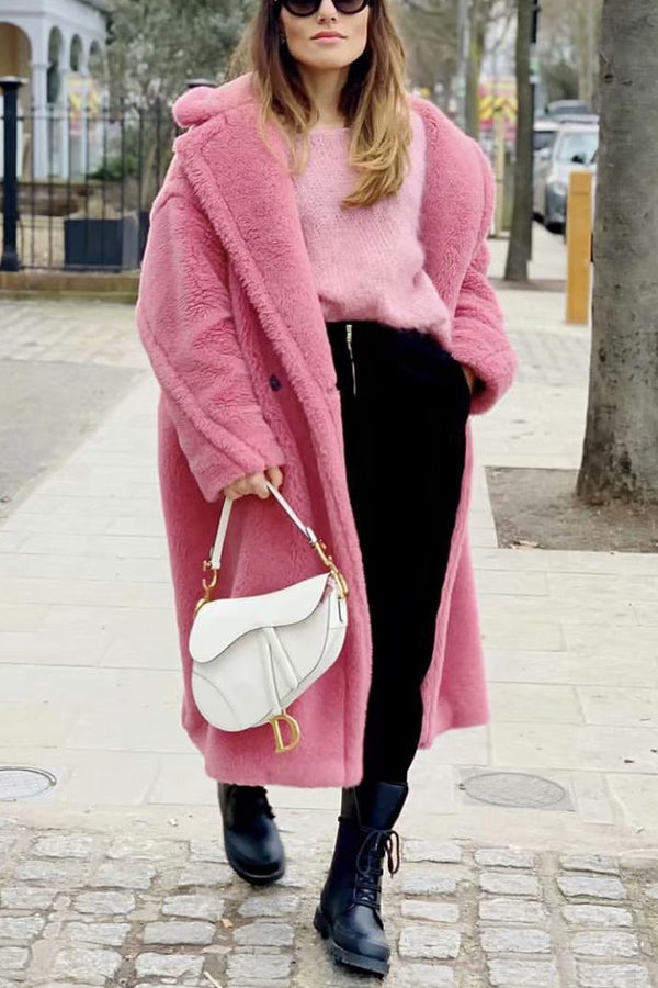 Lamb Wool Coat Plus Size