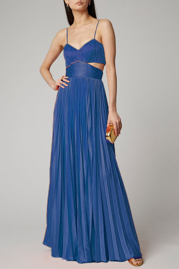 Women's Solid Color Sexy Deep V Neck Sling Dress