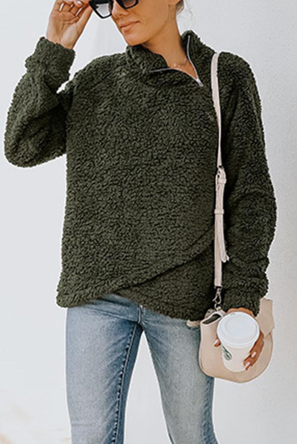 Polar Fleece Double-sided Fleece Sweater Coat