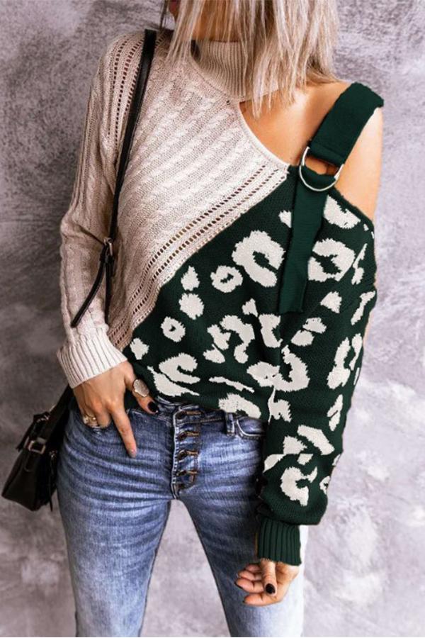 Casual Wear Mandarin Collar Sweater
