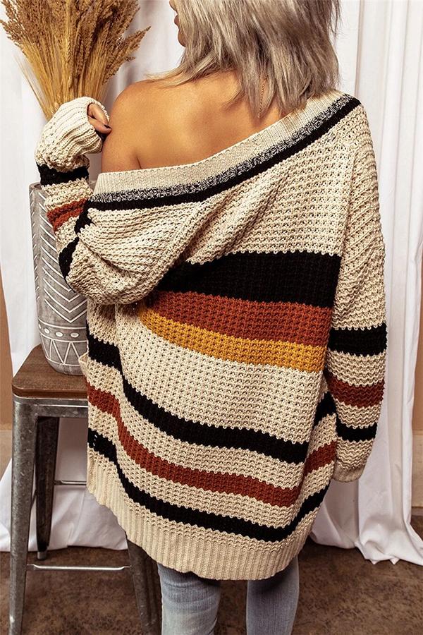 Soft Striped Cardigan
