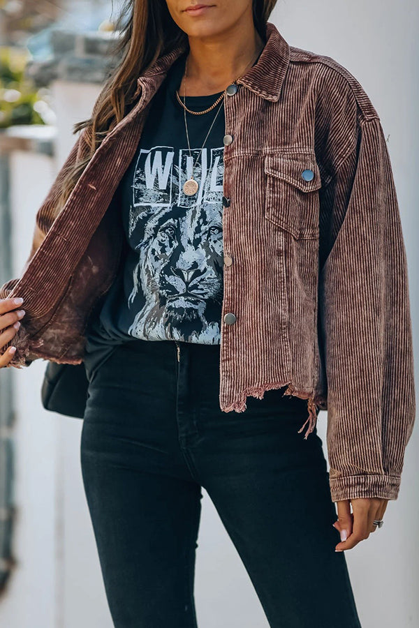 Retro Washed Corduroy Jacket