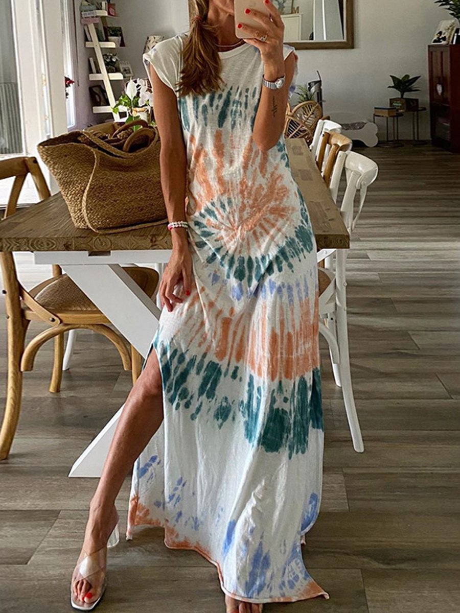 Future Plans Tie Dye Maxi Dress
