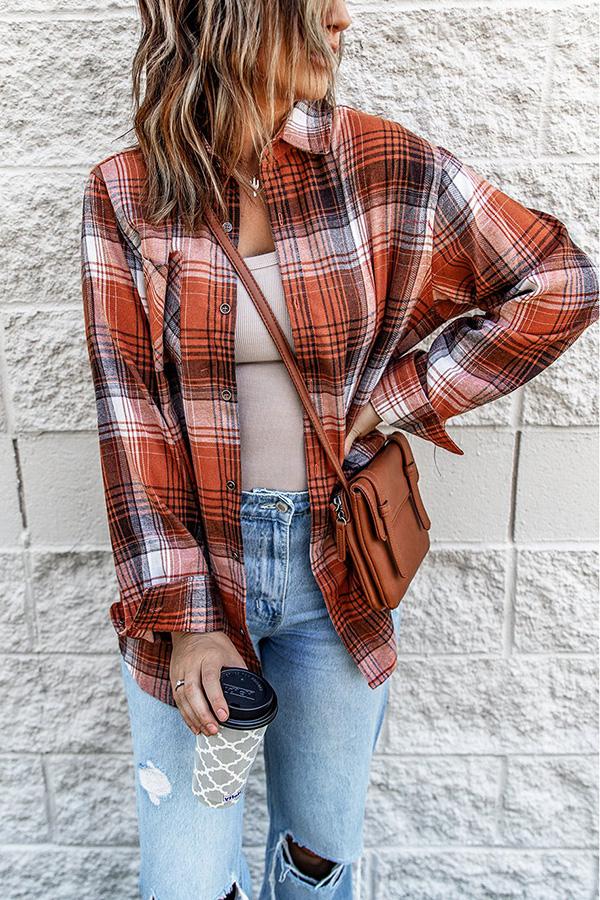 Check Print Boyfriend Shirt