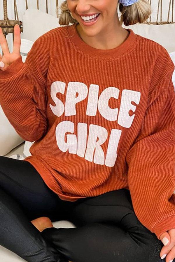 Pumpkin Vibe Loose Fit Sweatshirt