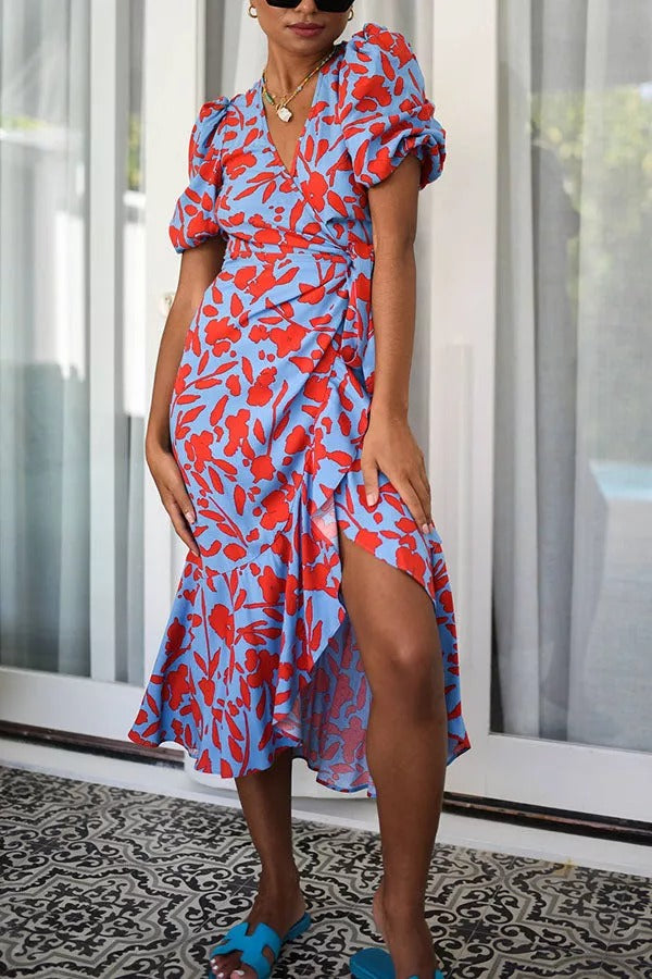 Gramercy Garden Wrap Midi Dress