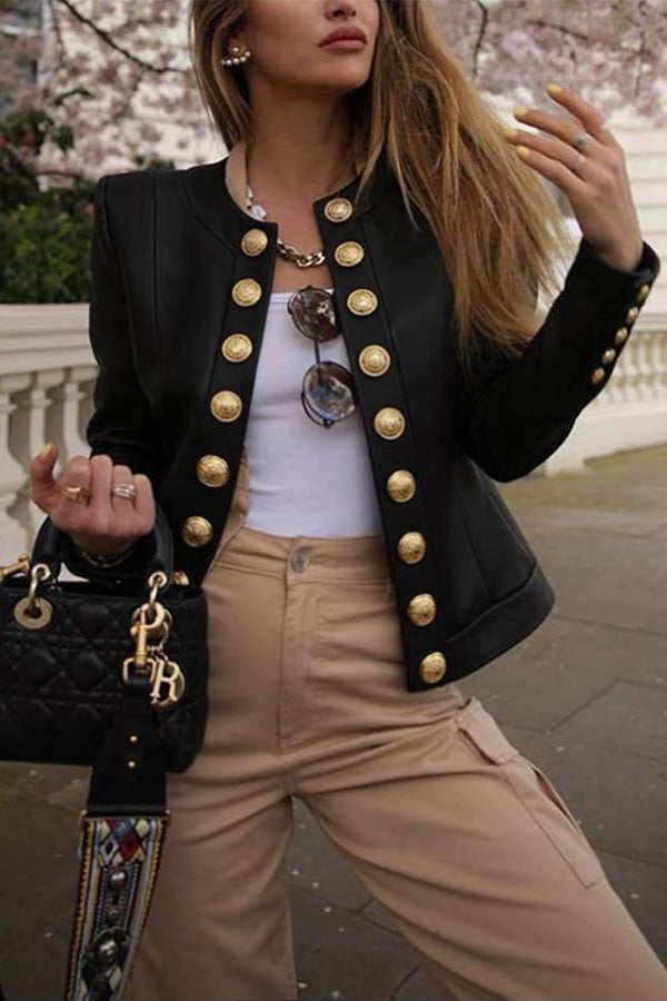 Long Sleeved Single Breasted Jacket