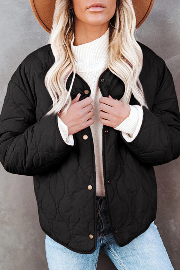 Solid Casual Warm Jacket
