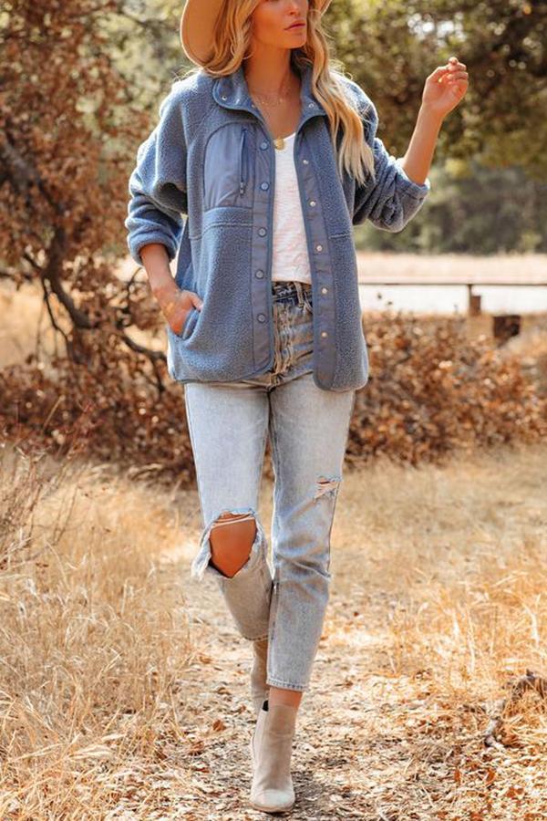 Pocketed Fleece Jacket