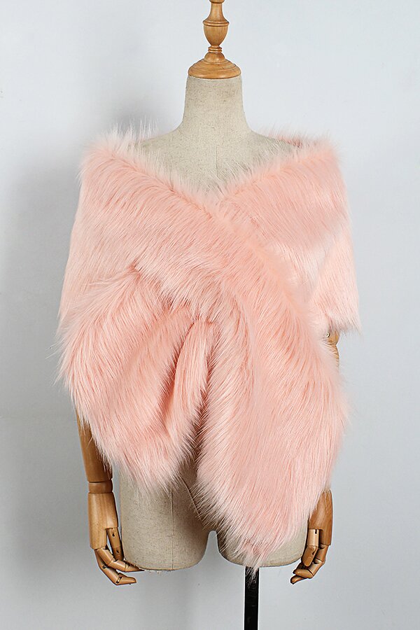 Eco-friendly Fur Soft Shawl