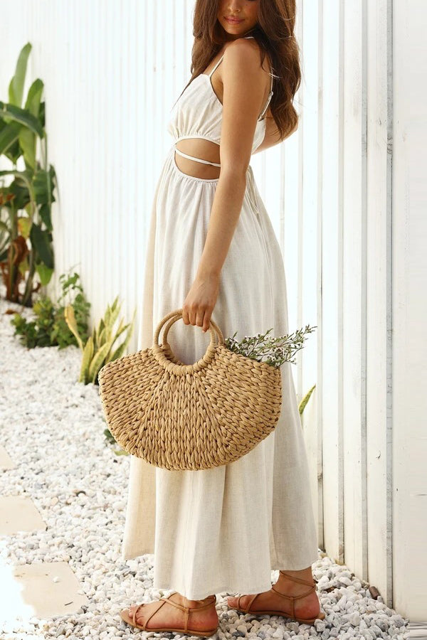 Meet You Outside Cutout Maxi Dress
